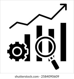 Insight Cog Icon Element For Design