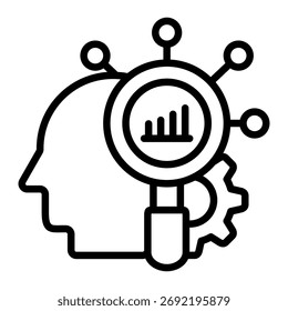 Elemento De Ícone Do Insight Discovery Para Design