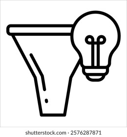 Insight Filter Icon Element For Design