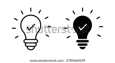 Insight icon clip art collection. Editable stroke icons