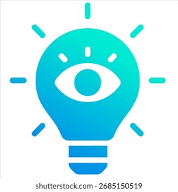 Elemento de icono de visión para el diseño