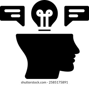 Insight Icon Glyph Vector Illustration