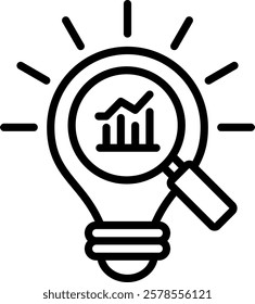 Insight Icon Line Vector Illustration