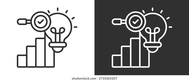 Conjunto De Iconos De Insight Colección De Vector Aislada En Blanco Y Negro