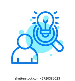 Insight Icon In Shape Vector Illustration