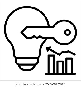 Insight Key Icon Element For Design
