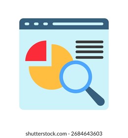 Mini Icono De La Ilustración De Insight Relacionado Con El Mercado De Capitales, Investigación De Mercado. Uso Para El Concepto Moderno, Ui, Web Ux Y Desarrollo De App.