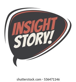 insight story retro speech balloon