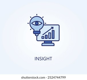 Insight vector, icon or logo sign symbol illustration