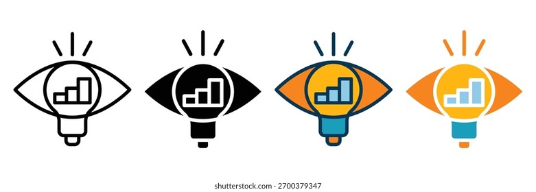 coleção de vários estilos de ícone do insight web