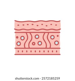 Insightful Stratified Epithelial Tissue Anatomy Icon