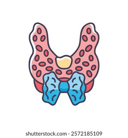 Insightful Thyroid Anatomy Vector Design