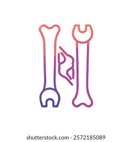 Insightful Tibia Anatomy Vector Design