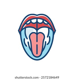 Insightful Tongue Anatomy Vector Illustration