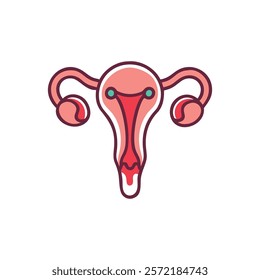 Insightful Uterus Anatomy Vector Design