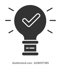 Insights Glyph Icon Element For Design