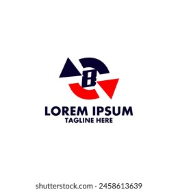 Insights Guide Initial B logo design vector