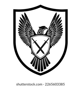 ilustración vectorial del ejército insignia
