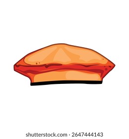 insignia beret hat militar cartoon. proteção cap, elite tradição, forças especiais insignia beret hat militar sign. símbolo isolado vetor ilustração