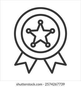 Insignia Icon Vector Illustration Outline