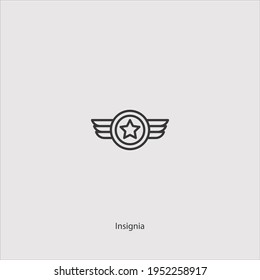 vector de icono de insignia aislado en fondo blanco