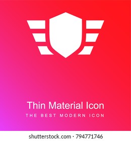 insignia red and pink gradient material white icon minimal design
