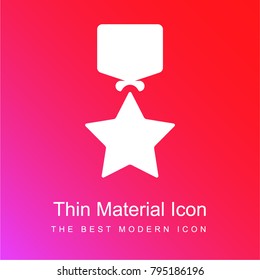 Insignia red and pink gradient material white icon minimal design