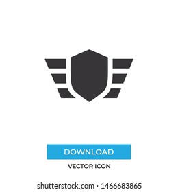 Insignia vector icon, simple insignia sign.