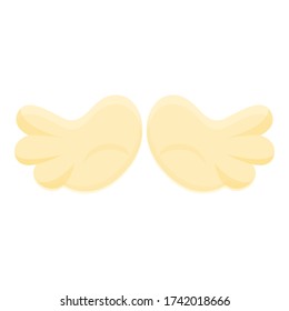 Insignia wings icon. Cartoon of insignia wings vector icon for web design isolated on white background
