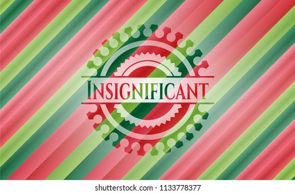 Insignificant christmas badge background.