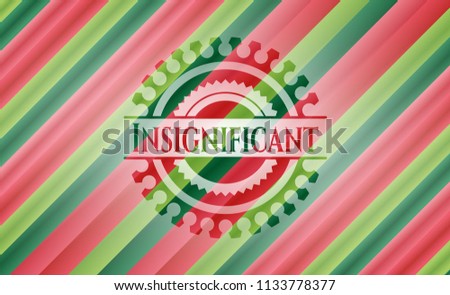 Insignificant christmas badge background.