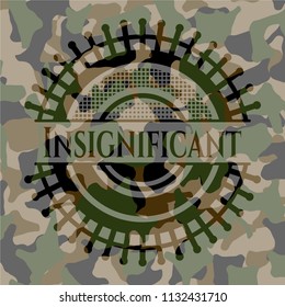 Insignificant on camo pattern