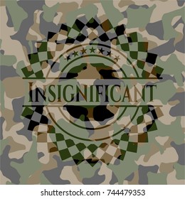 Insignificant on camo pattern