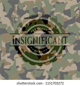 Insignificant on camo texture