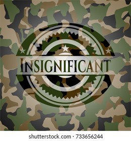 Insignificant on camo texture