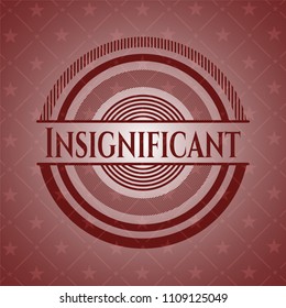 Insignificant realistic red emblem