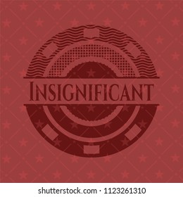 Insignificant red emblem