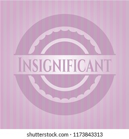 Insignificant retro pink emblem