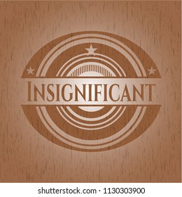 Insignificant retro wood emblem