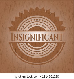  Insignificant retro wooden emblem