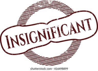 Sello de goma insignificante