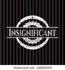 Insignificant silver shiny emblem]. Vector Illustration. Mosaic. 