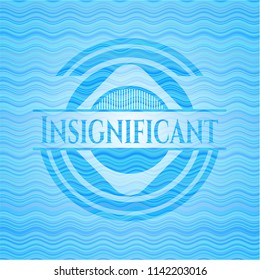 Insignificant water wave badge.