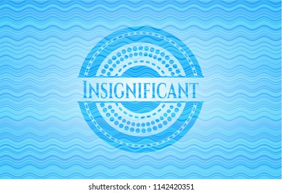 Insignificant water wave badge.