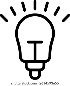 Insipire Line Vector Icon Design