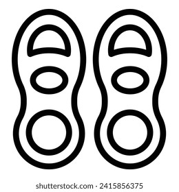 Insoles modern icon outline vector. Ankle wear heel. Anatomy inserts