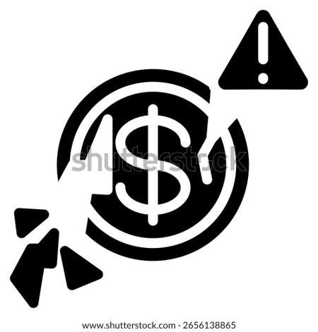 Insolvent Icon Element For Design