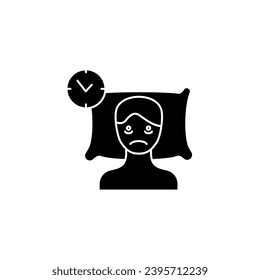 insomnia concept line icon. Simple element illustration. insomnia concept outline symbol design.