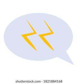 insomnia double z in bubble design, sleep and night theme Vector illustration