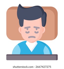 Elemento del icono del insomnio para el diseño